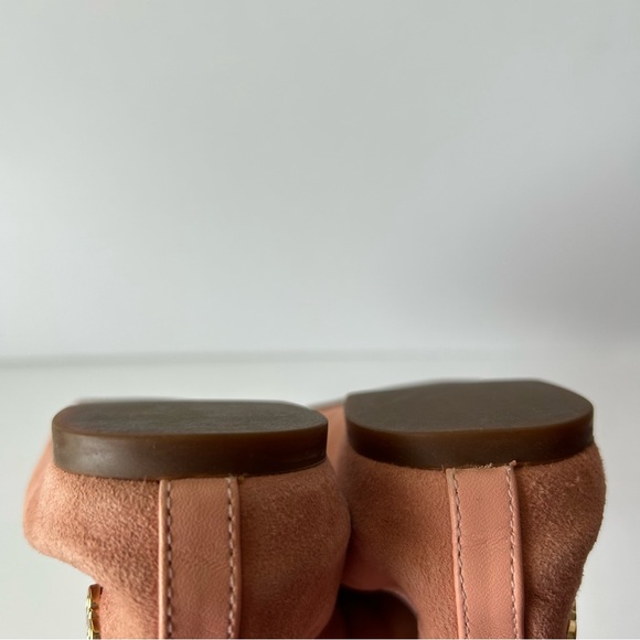 Cole Haan Elbridge Pink Ballet Suede Slip On Flats Cap Toe W13159 8B - Picture 12 of 15